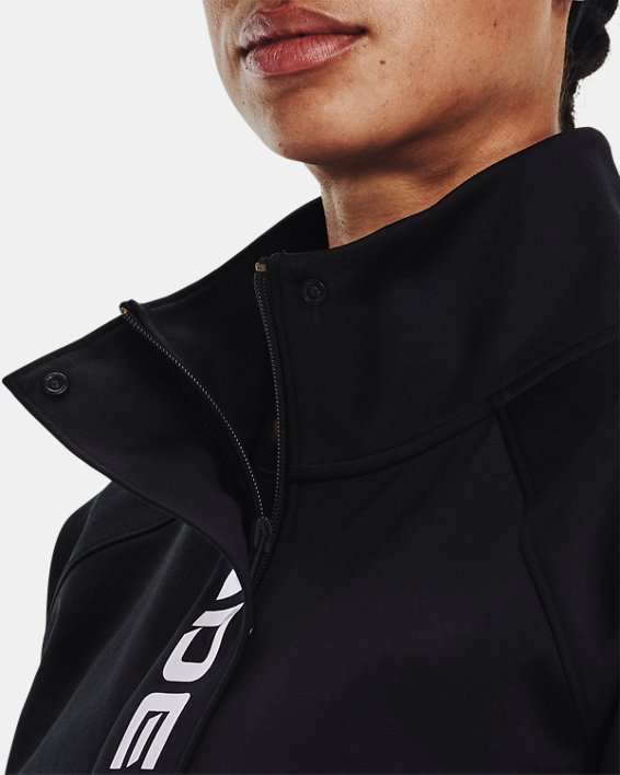 Veste en tricot UA RUSH™ pour femme, Black, pdpMainDesktop image number 3
